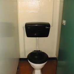 Old style asbestos toilet cistern - Amosite